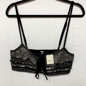 Free People Jeweled Crop Top